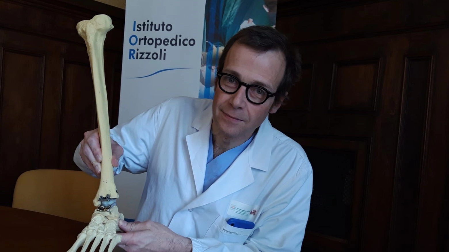 Il professor Cesare Faldini, direttore della Clinica ortopedica I