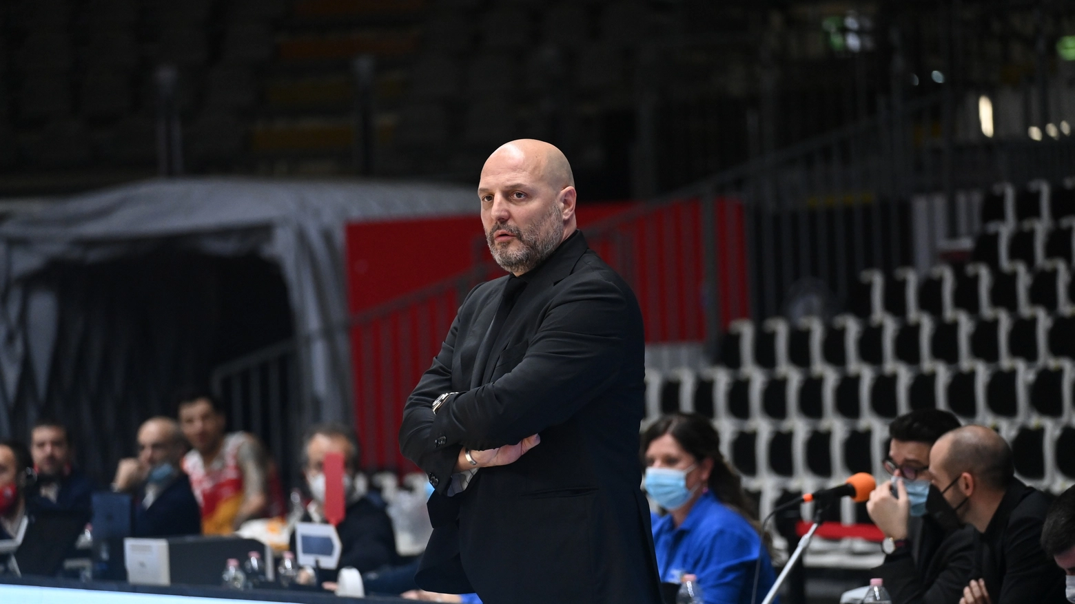 Djordjevic, coach della Virtus Bologna (FotoSchicchi)
