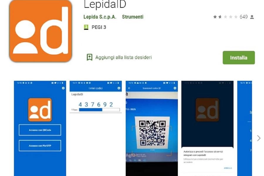 Lepida Id: la app che occorre staricare