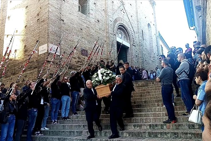 I funerali di Maurizio Pandolfi (foto Gabrielli)