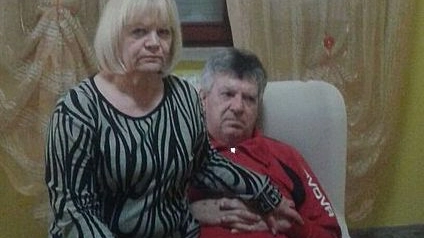 Maria Cesarina Braghin, 65 anni, con il marito Adriano Mancin, 68 anni
