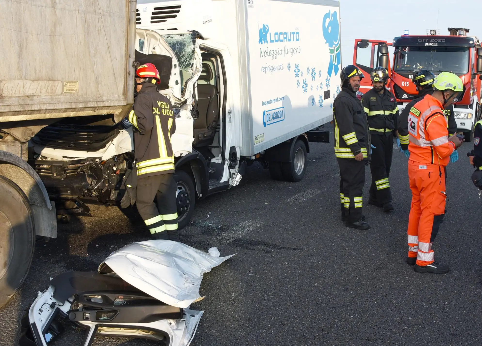 Tamponamento in autostrada Feriti soccorsi con l’elimedica