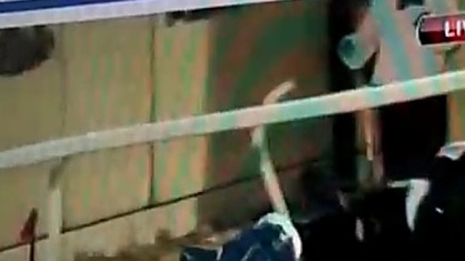 I frame video della caduta di Gubbini durante la Quintana di Foligno