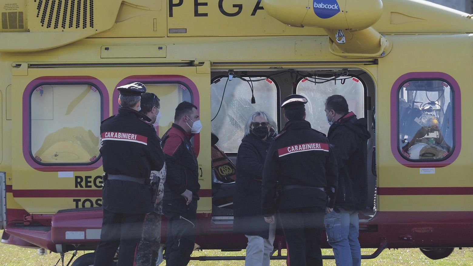 La vittima è stata portata in elicottero in ospedale (foto d'archivio)