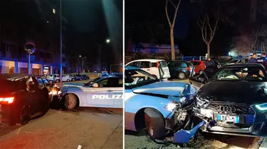 Incidente a Bologna, ladri in fuga speronano volante della polizia