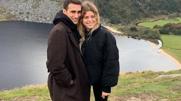 Gregorio Lucchi Maggioli, 27 anni, insieme alla fidanzata Clementina