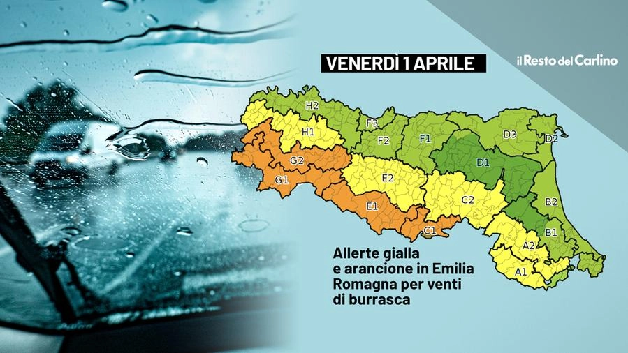 Il meteo in Emilia Romagna il 31 marzo e l'1 aprile