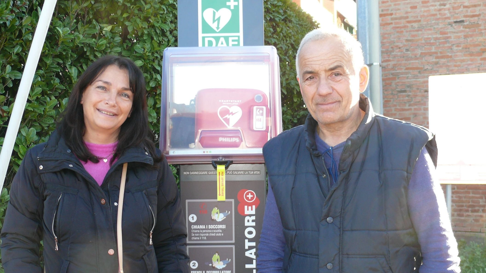 Defibrillatore installato nella frazione Badia di Monte San Pietro