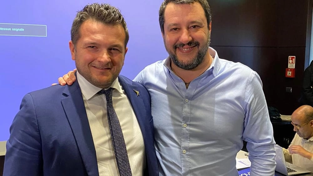 Matteo Salvini e Andrea Liverani