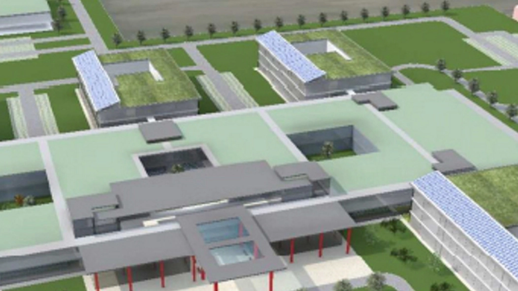 Il futuro ospedale nelle simulazioni fornite dall’Ausl Romagna