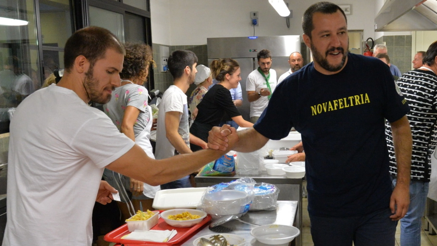 Il leader leghista Matteo Salvini (foto Frasca)