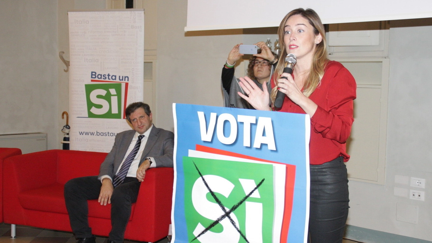 Maria Elena Boschi a Faenza (foto Veca)