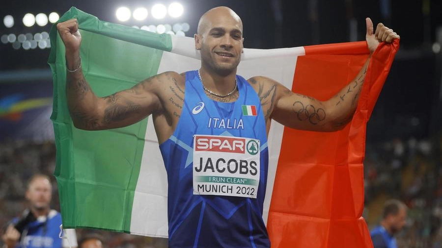 Marcell Jacobs campione d'Europa di atletica (Ansa)