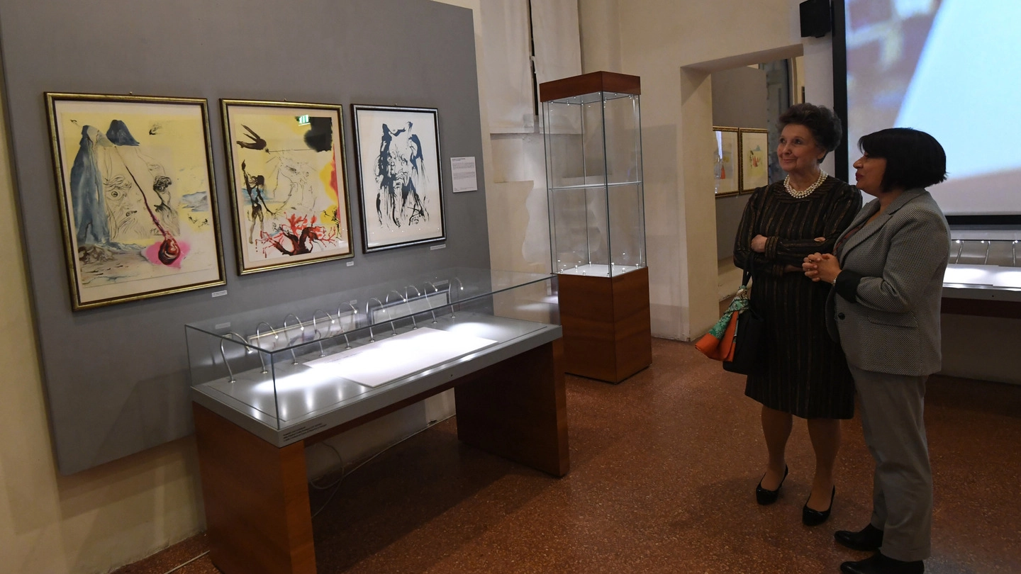 L’inaugurazione della mostra ‘Dalì. A Jewish Experience’ al Museo Ebraico di via Valdonica (Foto Schicchi)  