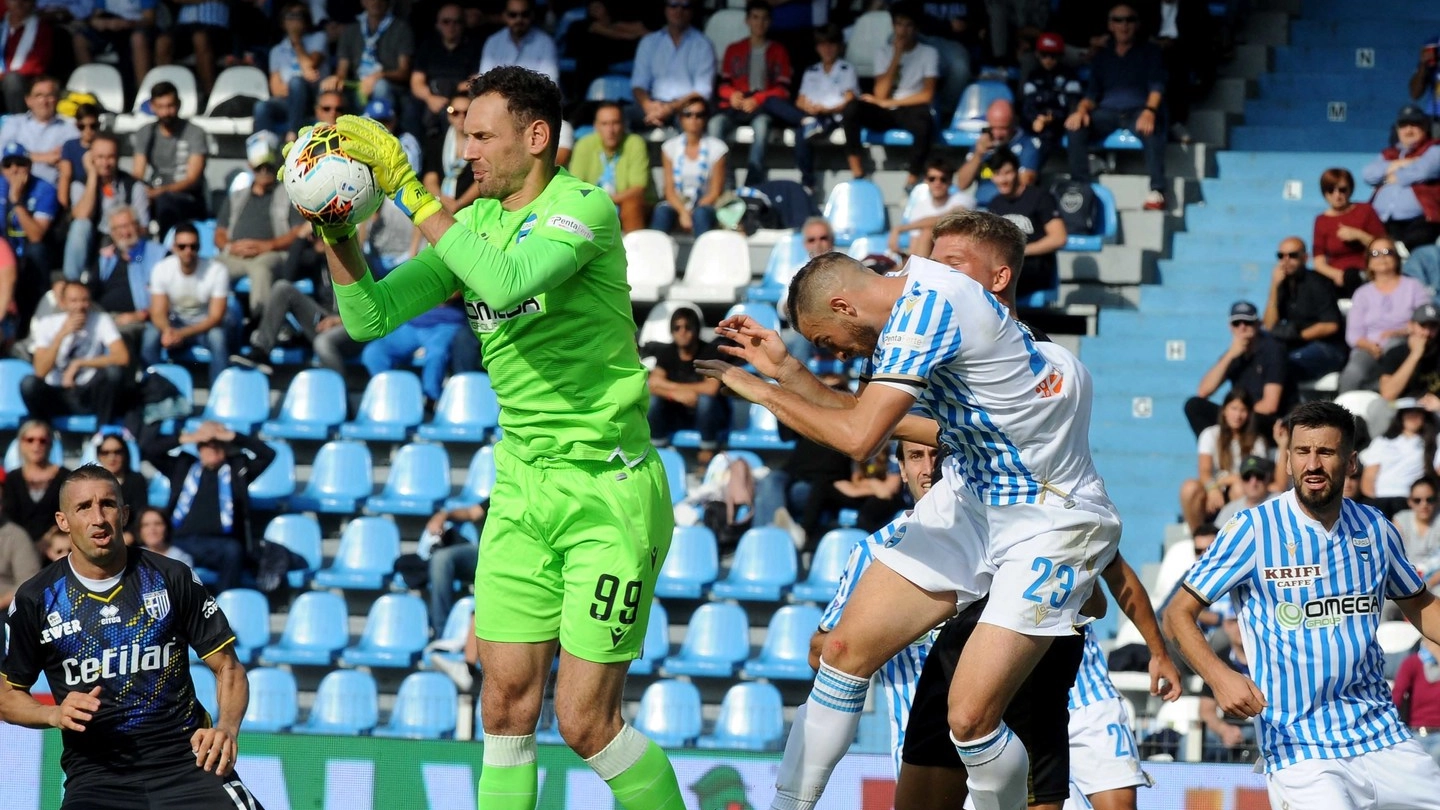 Un momento della partita Spal-Parma del 5 ottobre scorso (Foto Businesspress)