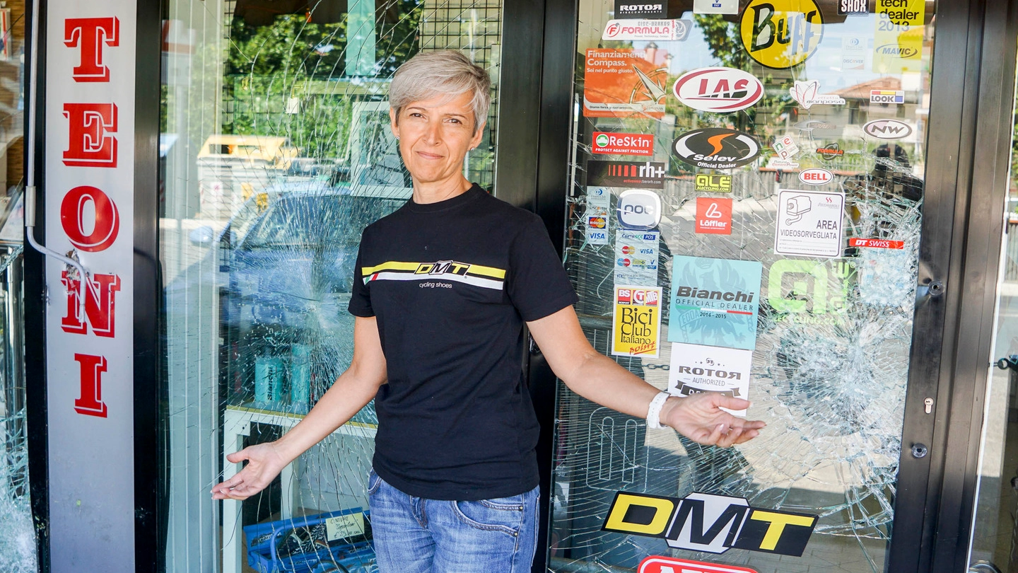 Morena Matteoni,  titolare del negozio di bici di Sant’Ermete