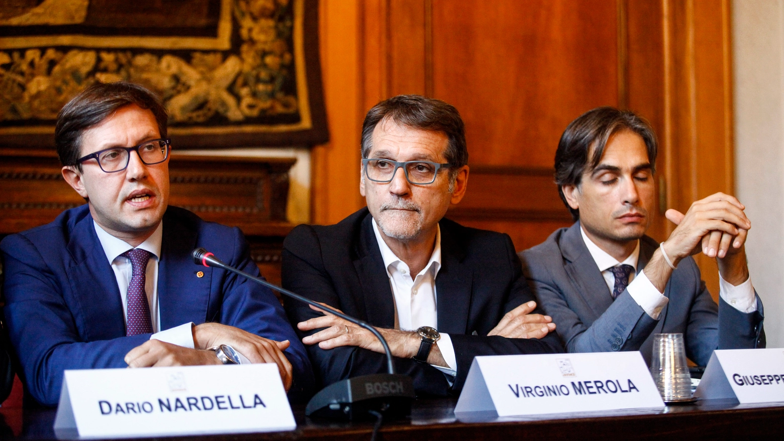 Dario Nardella, sindaco di Firenze e Virginio Merola, sindaco di Bologna (Foto LaPresse)