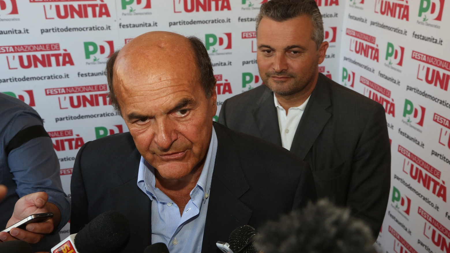 Pier Luigi Bersani alla Festa dell'Unità di Bologna