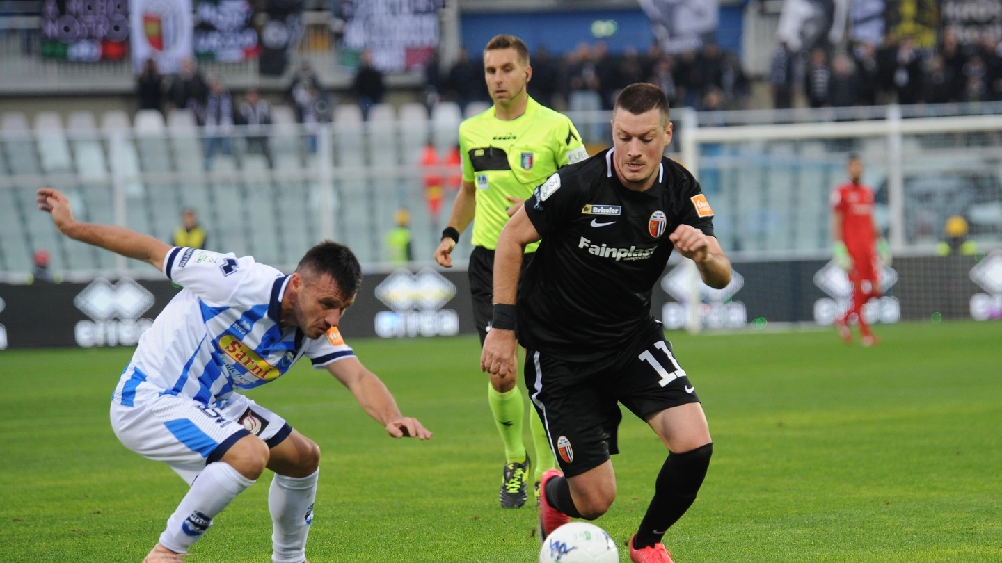 Ninkovic in azione nel match dell'Adriatico