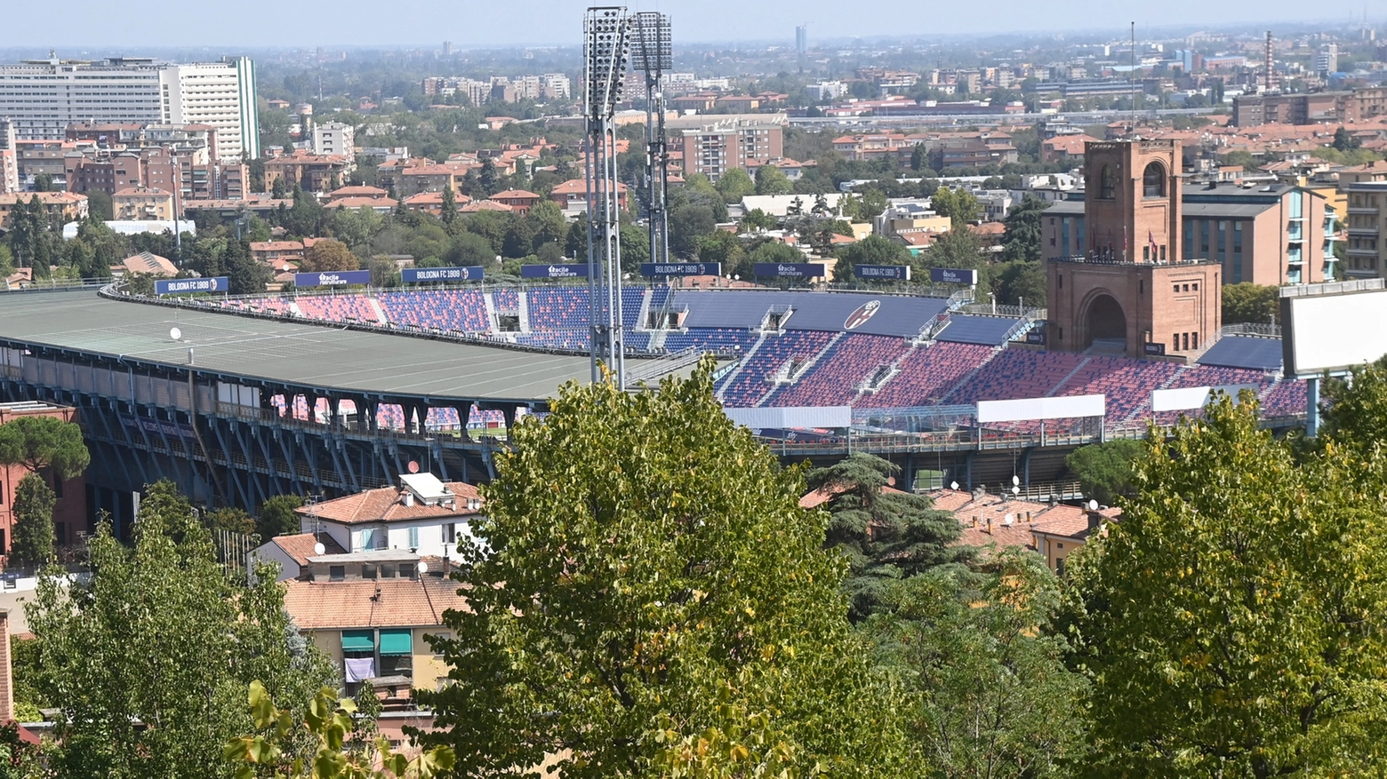 Lo stadio Dall'Ara di Bologna