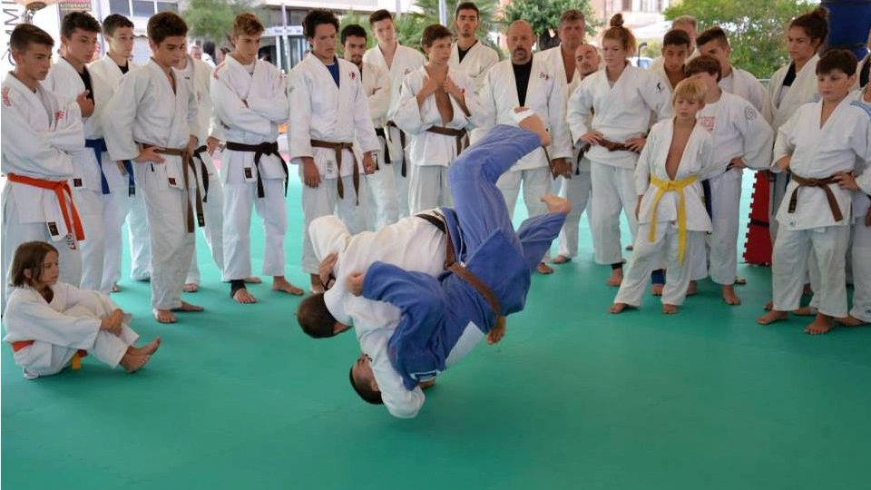 Una fase della scorsa edizione di “Judo on the Beach”