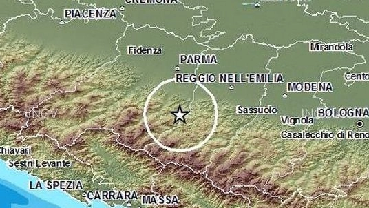 Terremoto tra Reggio e Parma