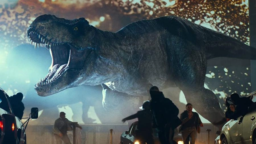 Una scena tratta dal film 'Jurassic World'