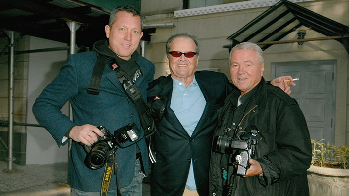 Arnaldo e Mario Magnani assieme all'amico Jack Nicholson