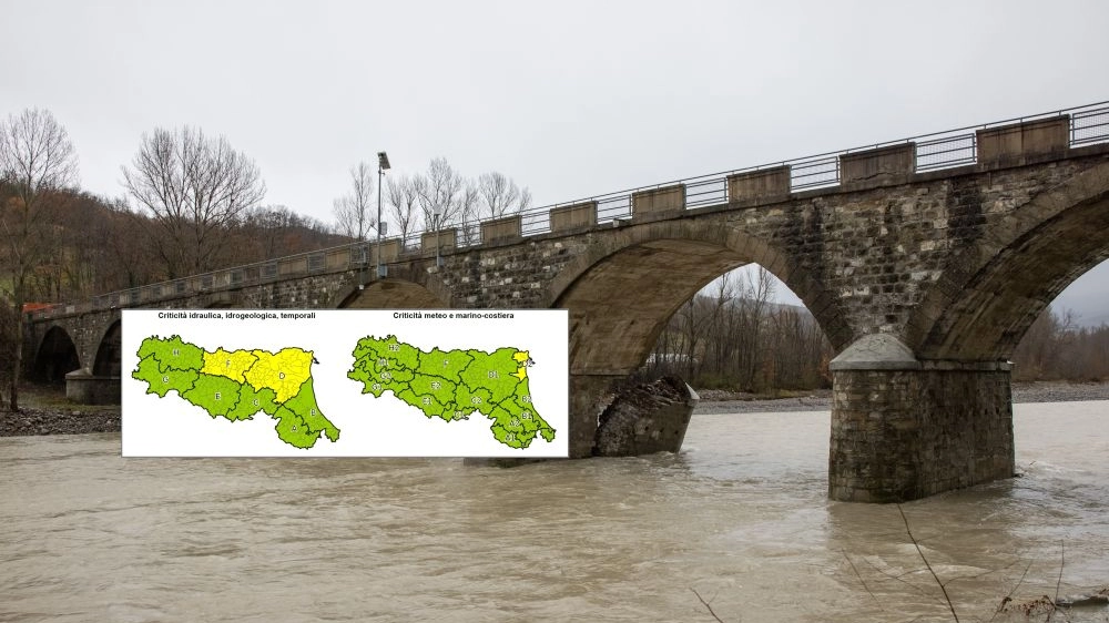 Emilia Romagna: l'allerta meteo e il ponte Samone (FotoFiocchi)