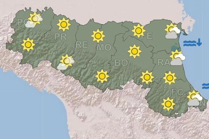 La previsioni meteo per domani 23 novembre in Emilia Romagna