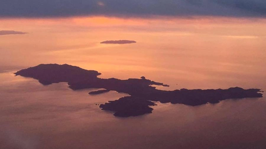 L'isola d'Elba vista dall'alto