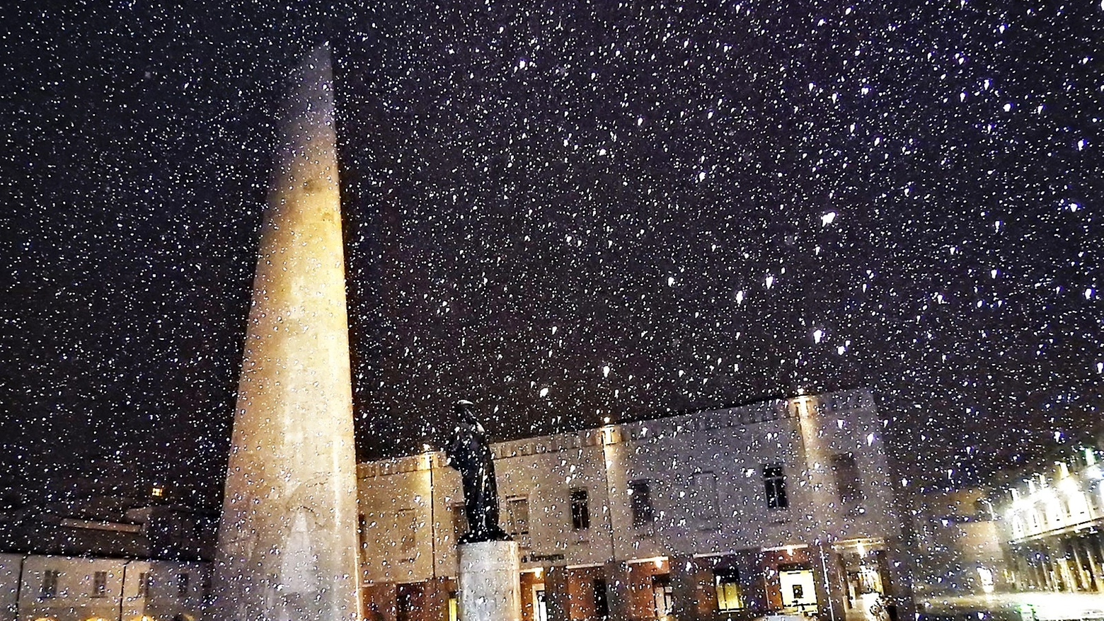 La neve a Lugo (foto Scardovi)