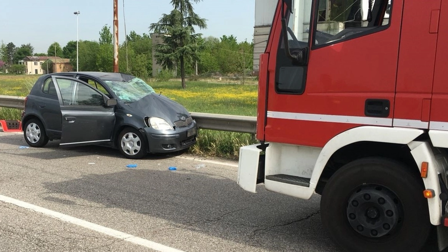 L’incidente  avvenuto tra Modena e Castelfranco
