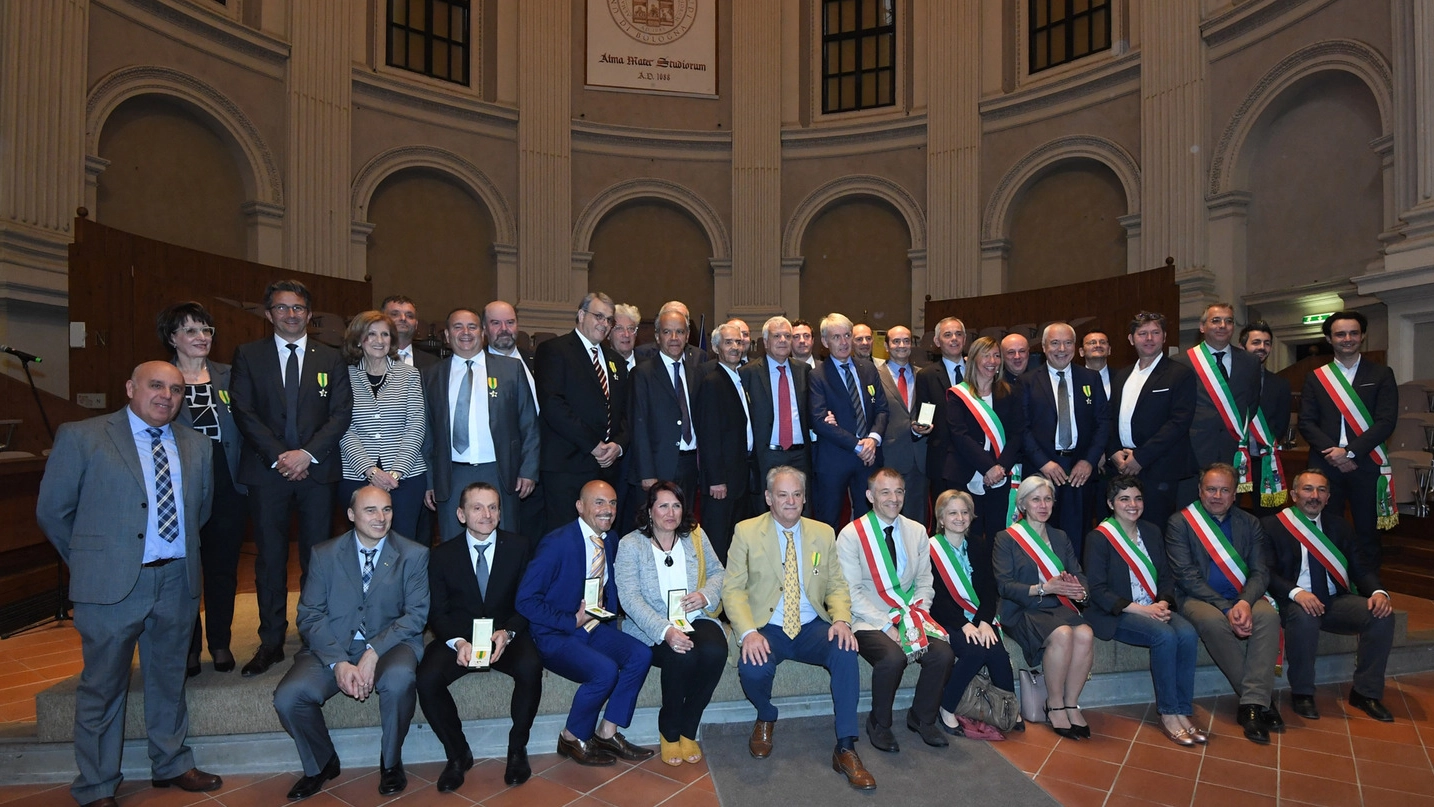 I nuovi maestri del lavoro della provincia di Bologna (Foto Schicchi)