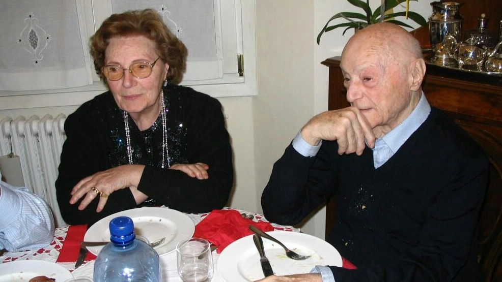 Antonietta Bersani con il fratello Giovanni, il maggiore di sette figli