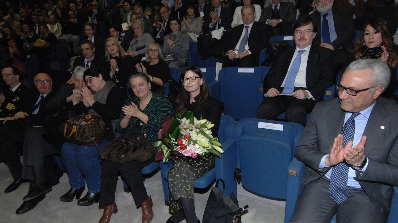 Luicia Annibali all'inaugurazione dell'anno accademico dell'Università Politecnica delle Marche