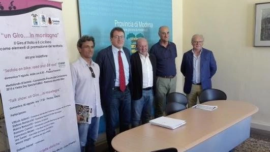 La presentazione delle iniziative in Provincia con il presidente Gian Carlo Muzzarelli e il sindaco di Sestola Marco Bonucchi