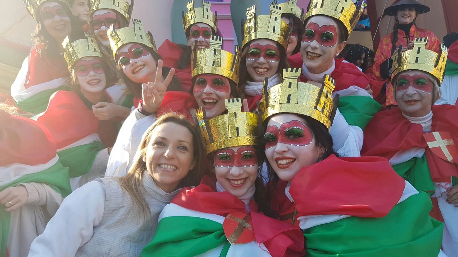 Valentina Vezzali al Carnevale di Fano