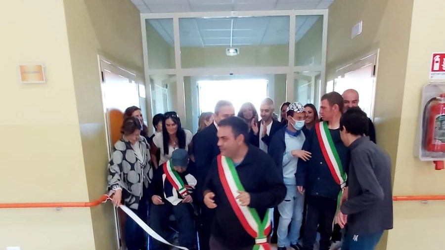 L'inaugurazione del nuovo centro diurno per disabili dell'Unione del Sorbara