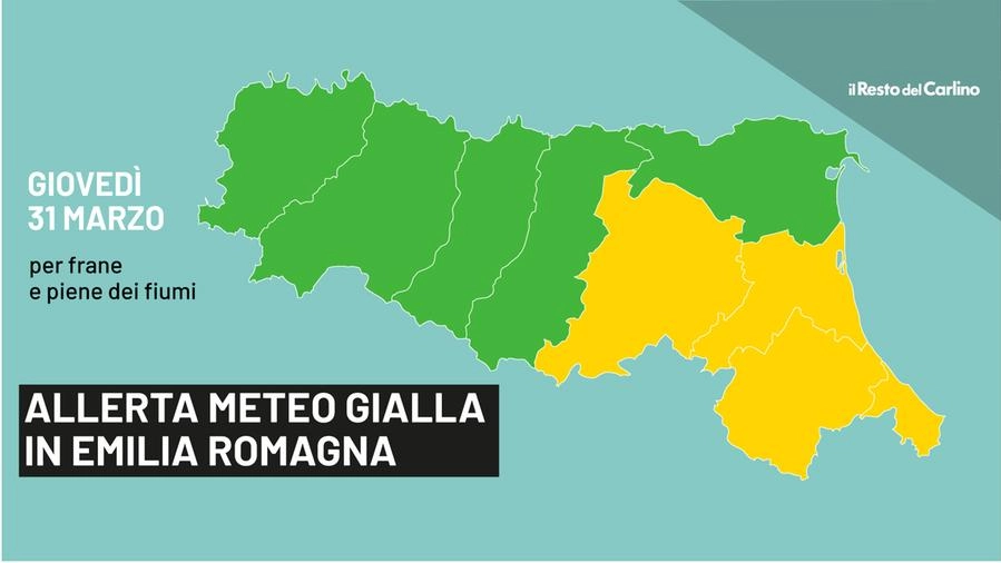 Previsioni meteo: allerta gialla in Emilia Romagna per giovedì 31 marzo