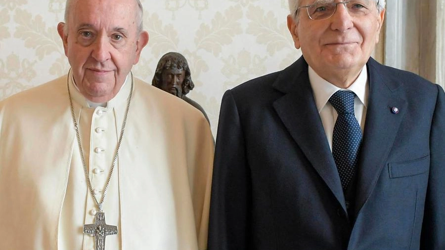 Papa Francesco e Sergio Mattarella