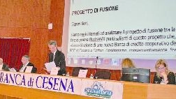 Il presidente della Banca di Cesena illustra il progetto di fusione
