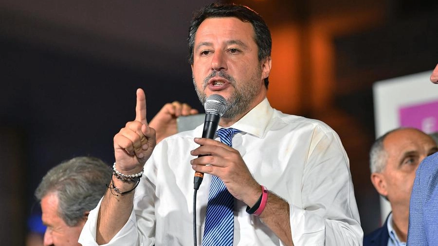 Il leader della Lega Matteo Salvini (Ansa)