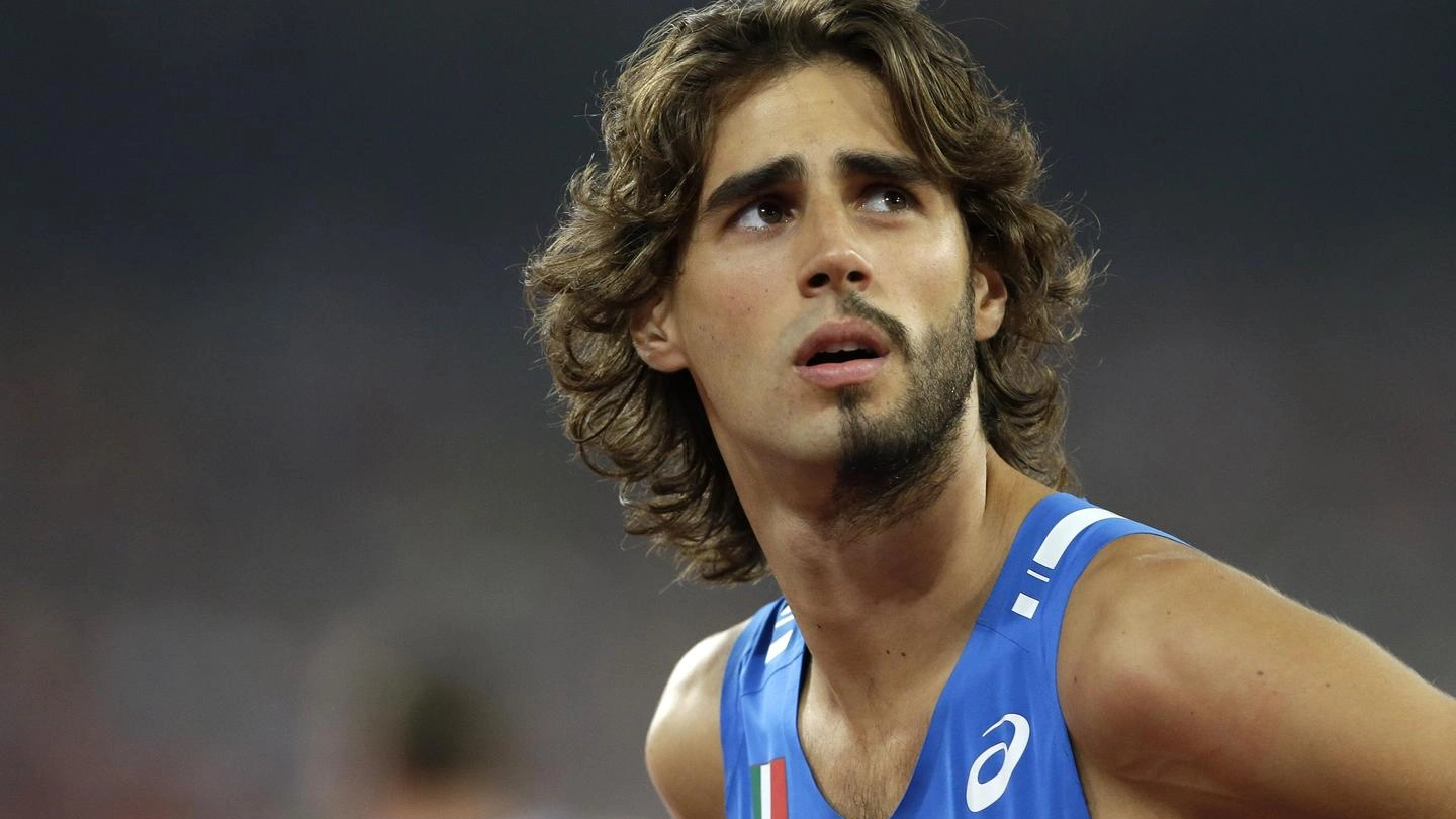 Gianmarco Tamberi dovrà rinunciare alle Olimpiadi per l'infortunio alla caviglia (Ansa)