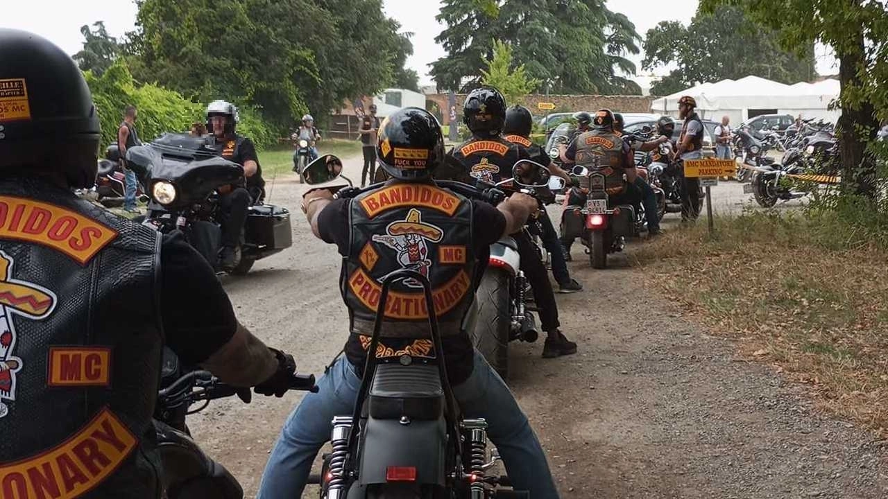 Un gruppo di motociclisti Bandidos (foto di repertorio)