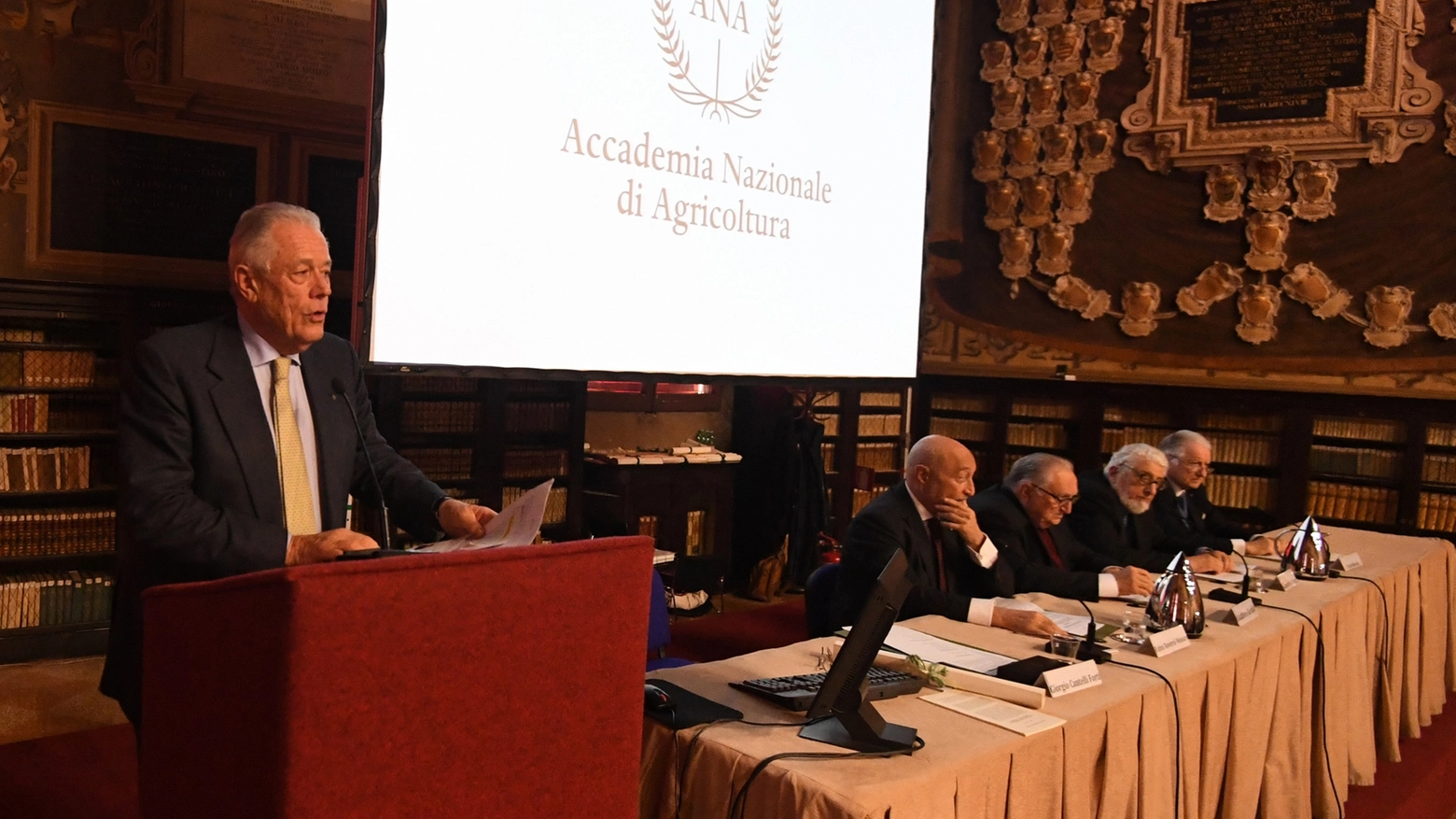 Giorgio Cantelli Forti all'inaugurazione del 210° Anno Accademico (Schicchi)