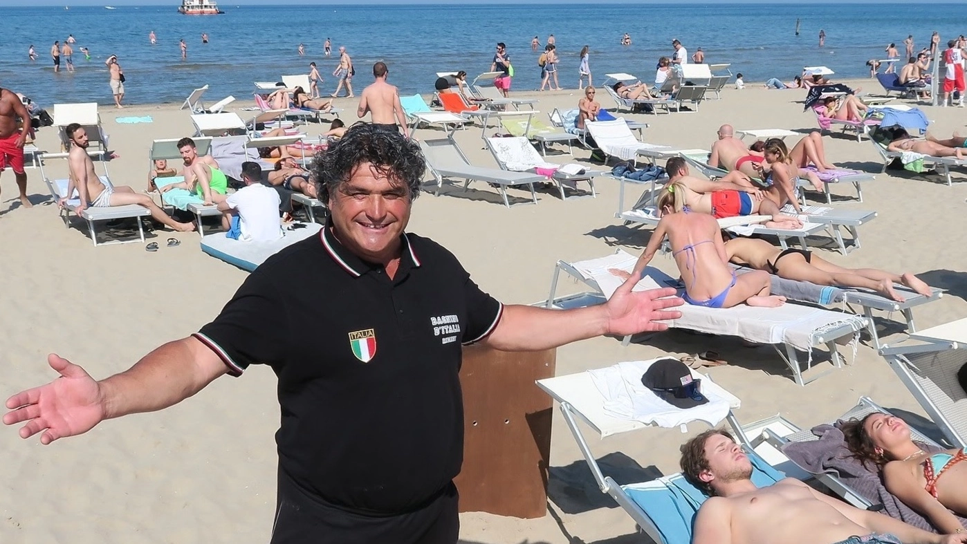 Gabriele Pagliarani, uno dei soci del bagno 26 di Rimini