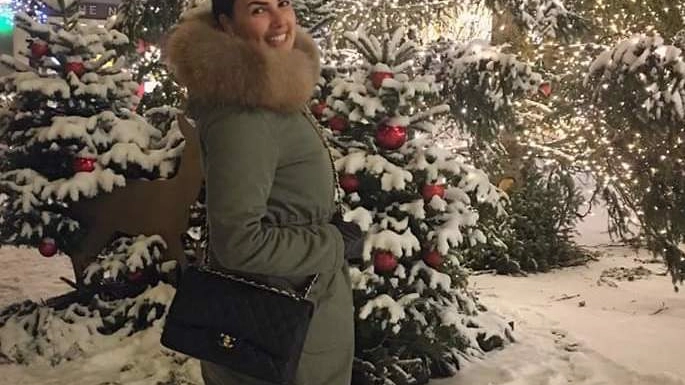 Una sorridente Cristina Cesari, 25 anni, sulla neve che amava