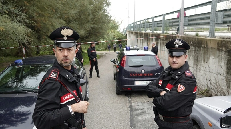 Carabinieri sul luogo del tragico ritrovamento (Zeppilli)