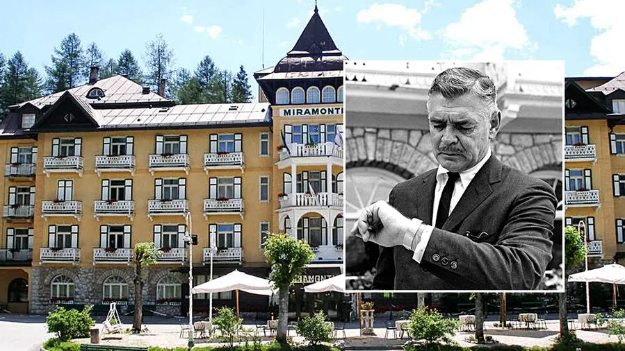 L'Hotel Miramonti e uno dei suoi tanti ospiti illustri: Clark Gable